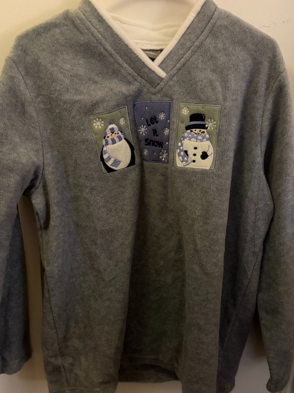 Croft & Barrow Holiday Fleece W XL